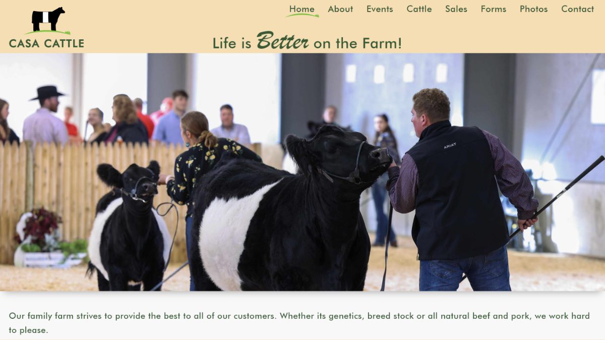 Casa Cattle Company desktop screenshot