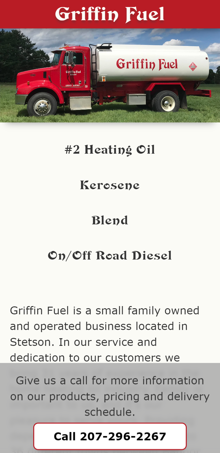 Griffin Fuel mobile screenshot
