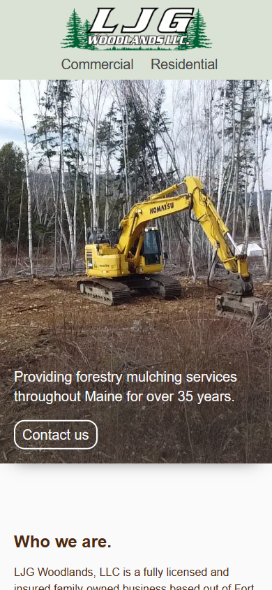 LJG Woodlands mobile screenshot