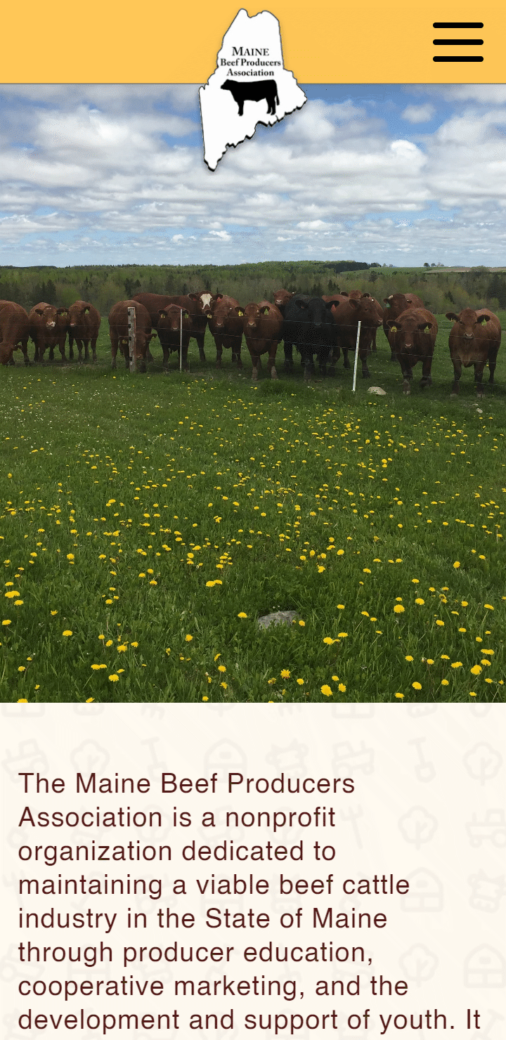 Maine Beef Producers Association mobile screenshot